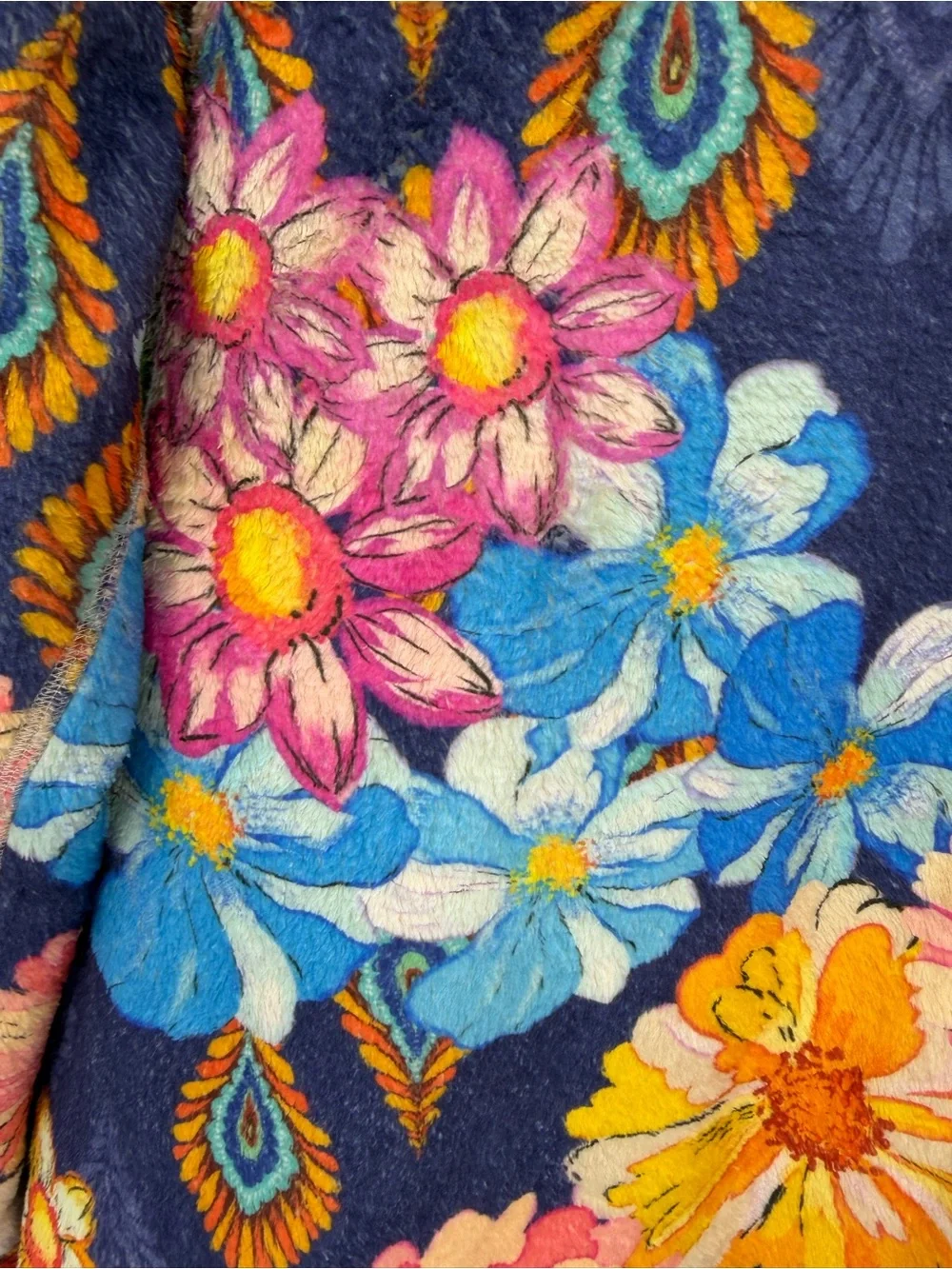 Johnny Was NWT Reversible Joan Wrap Jacket Blue Size M - Picture 8 of 15